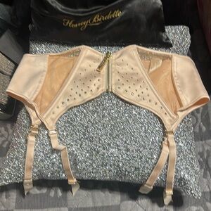 NWT honey birdette crystal suspender